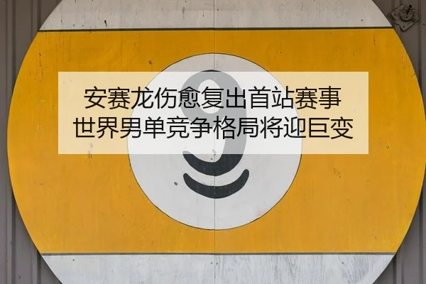 安赛龙伤愈复出首站赛事 世界男单竞争格局将迎巨变